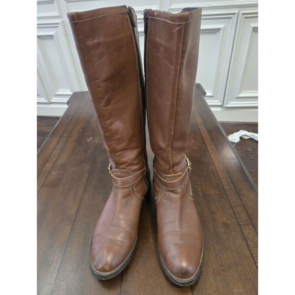 Flexi Brown Leather Boots Size 10